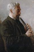 Thomas Eakins The Oboe player Sweden oil painting artist